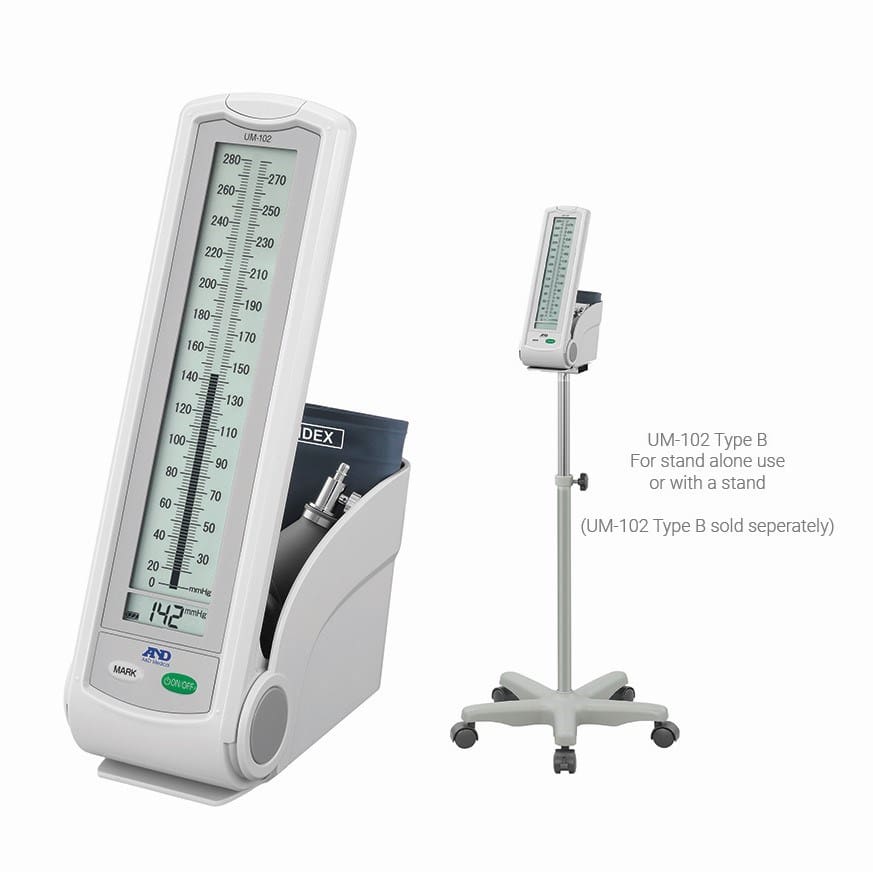UM-102B Mercury Free Sphygmomanometer (for use with or without stand)