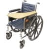 Therafin Half-Tray, Wood Adj Flip Up/Swingdown