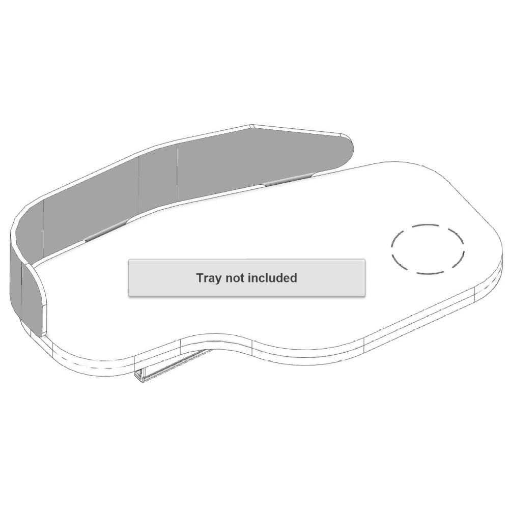 Therafin Lateral Pad, Shaped To Fit Standard Padded Half-Tray