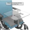 Therafin Tray, Clear, Center Mount Support