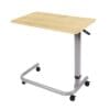 Overbed Table, Gas Assisted, Silver Frame