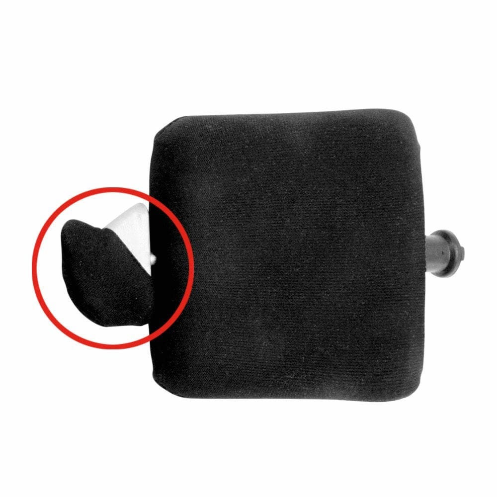 R82 Stingray Covers for adjustment knobs on side supports, set, black