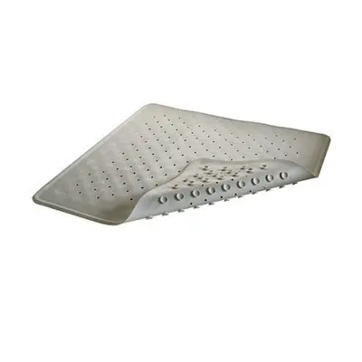Peak Bath Mat, Ivory, Natural Rubber with Holes, 400x700mm