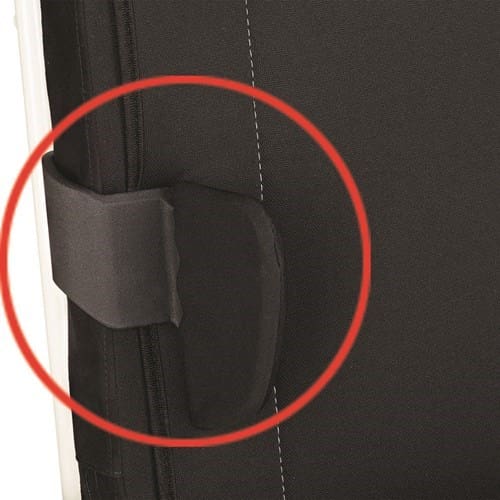 R82 Fixed side supports, black