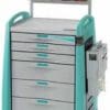 Avalo Anaesthetic Cart, Keyless, 10 High, Green