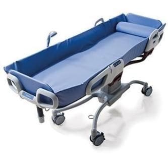 Carevo Electric Shower Trolley - Including elevating back rest (SWL 182kg)