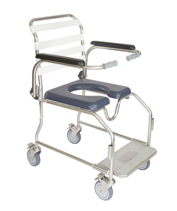 Stainless Steel Commode, Open Front Seat