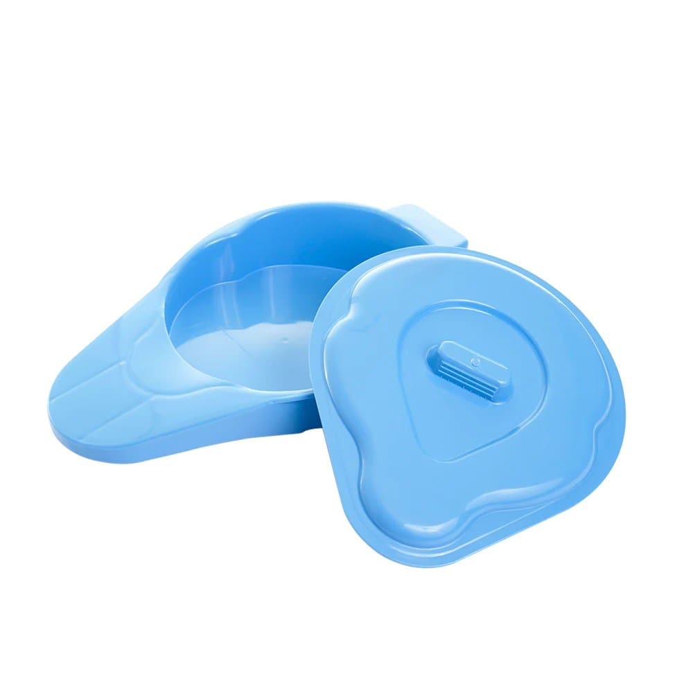 Slipper Bed Pan With Lid