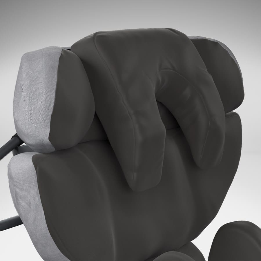 Configura Advance Profiled Headrest, Black