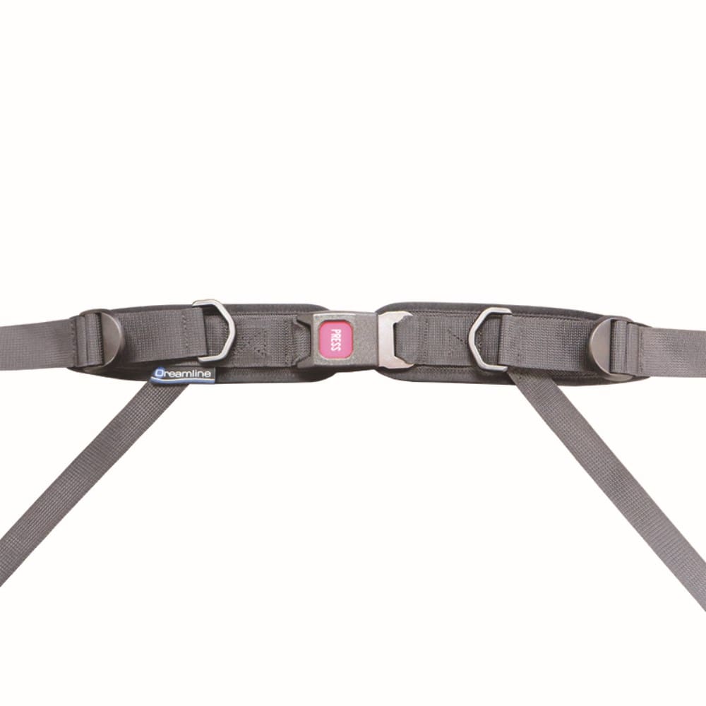 Dreamline 4 Point Padded Hip Belt, Rear Pull