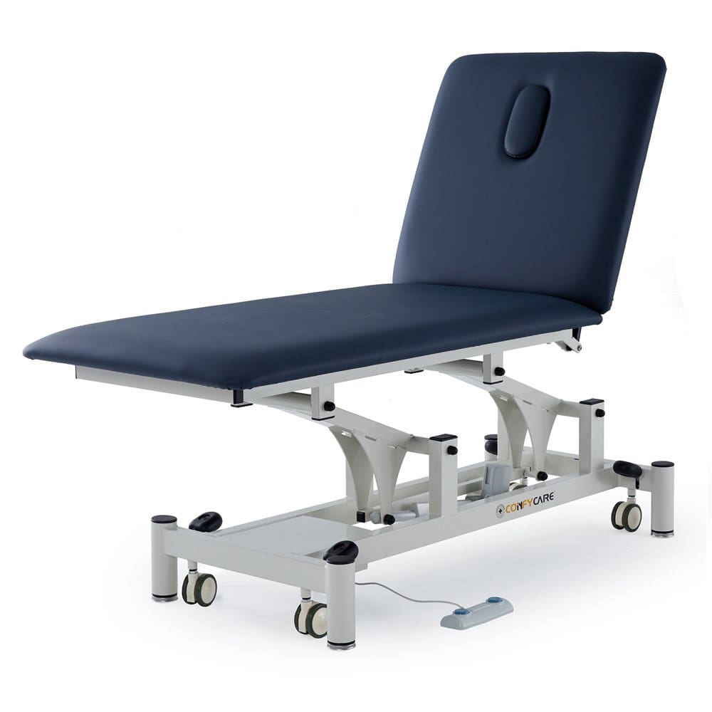 2 Section Hi Lo Electric Medical Couch - (L) 195cm x (W) 71cm