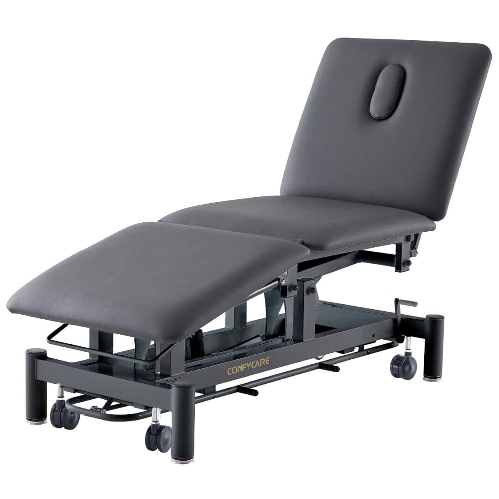 Stealth 3 Section Hi Lo Electric Medical couch - 3 equal segments - Black