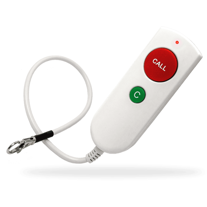 Cura1 3502 ActiveCare wireless call handset with red call button and green reset button