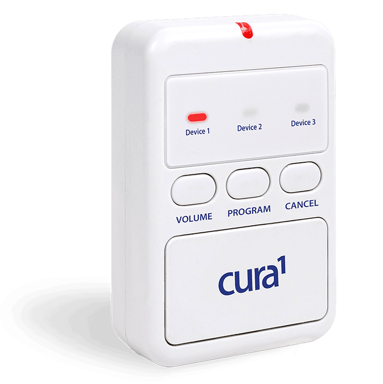 Cura1 3508 LED pager, pocket wireless receiver for Cura1 sensor pads and call buttons