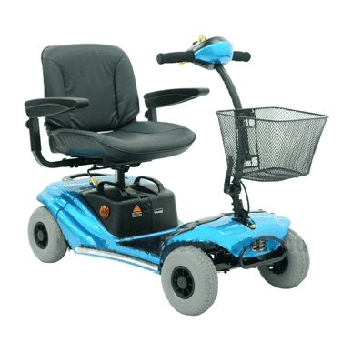 Shoprider Little Ripper Portable 4 Wheel Scooter With Easy Pull Apart Design, SWL 136Kg
