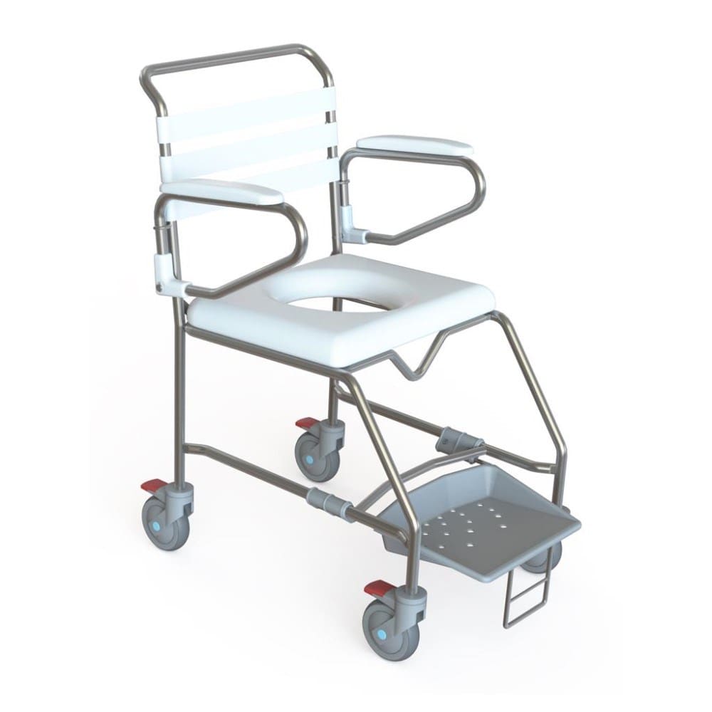 Shower Commode, Att Prop, Sliding FP, 445mm