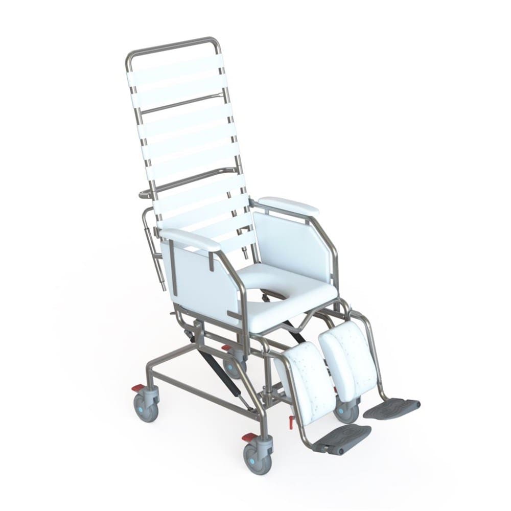 Shower Commode, Att Prop, Tilt, Padded Side Panels