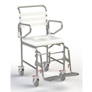 Folding Shower Commode, Att Prop, Swing Foot Rest