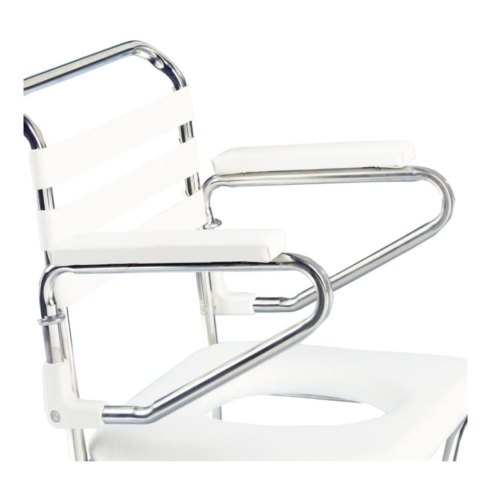 Padded Arm Rest Vinyl White PR