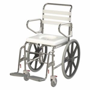 Folding Shower Commode, Self Prop Rear