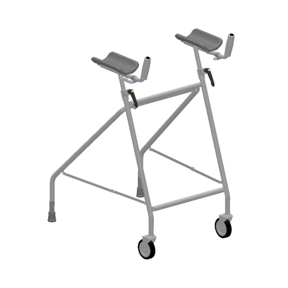 Walking Tutor, F'arm Supp, Swl/Fixd Whls, Glides