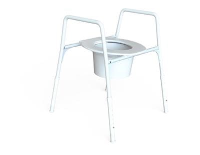 Maxi Over Toilet Frame, 500mm W, ZP, White