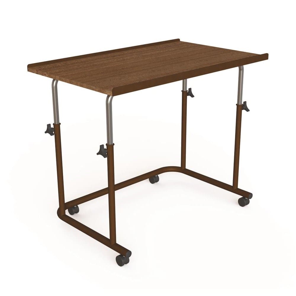 Over Chair Table, Large Size Top, Brown Frame