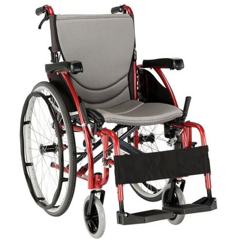 Karma S-Ergo 125 Self-Propelled Wheelchair, Rose/Grey