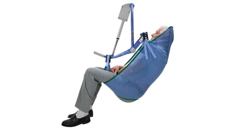 4 Point Mesh Bathing Sling with Head Support, Unpadded