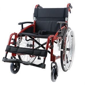 Pride Mobility Manual Wheelchair Self-Propelled, 24'' Wheels, Red or Blue