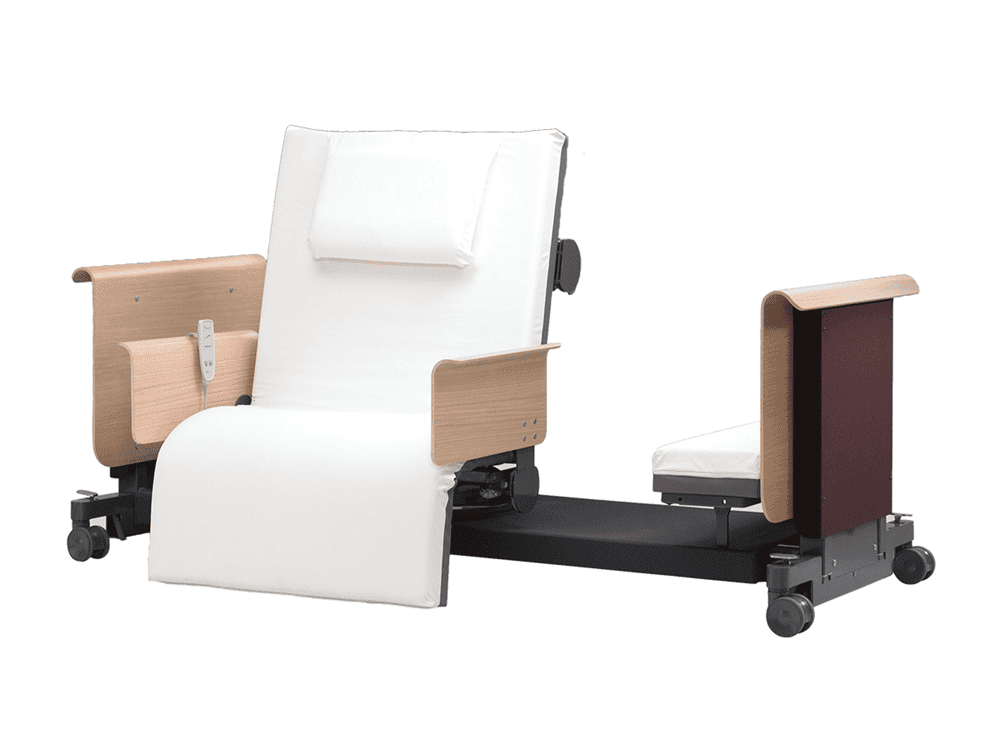RotoBed CHANGE Healthcare Bed - Fabric with Low Footboard, SWL 170kg