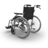 Red Gum Crystal 2, Aluminium Super Lightweight SP Wheelchair, Silver