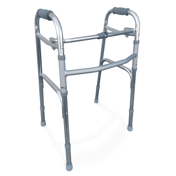 Red Gum Walking Frame, Alum, Folding With Foam Grip
