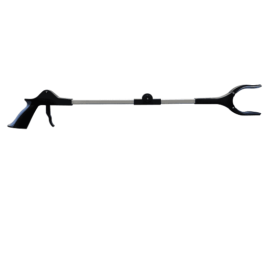 Red Gum Folding Reacher 32" (840mm), 180" Rotating Head, Dual Action Grip With Tpr Comfort Hand Grip