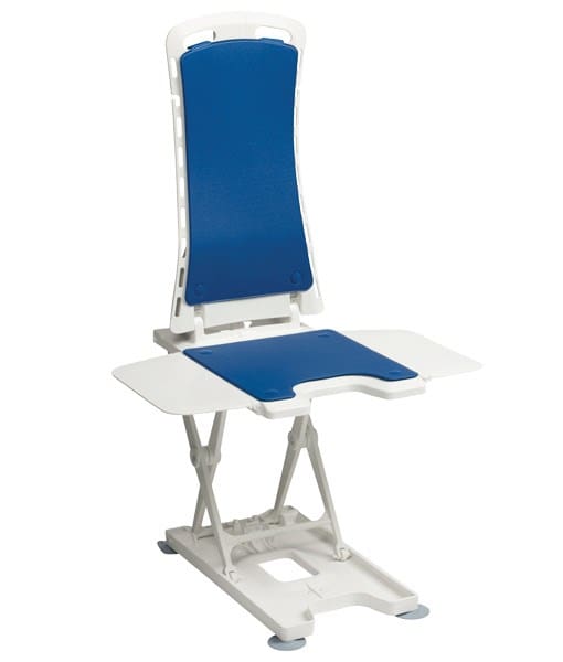 Drive DeVilbiss Bellavita bath lift with reclining backrest, moulded plastic seat