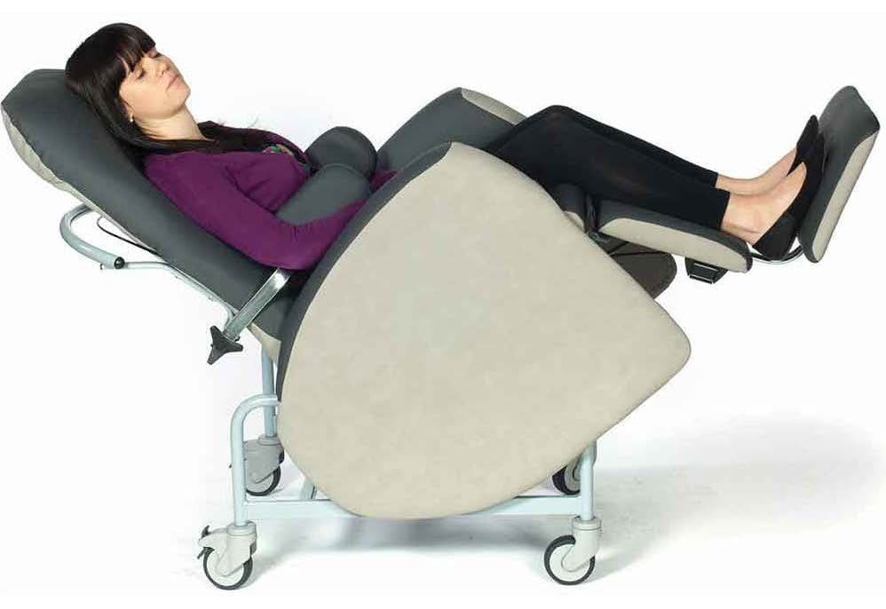 Florien II Care Chair, Manual, Tilt in Space, No Arms Mulbery, Navy Blue Inc - Reflexion Foam