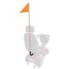 Shoprider Flag Holder Bracket Including Plug, Black (Flag Not Included )
