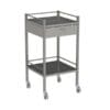 Stainless Steel Instrument Trolley, 1 Drawer, With Rail