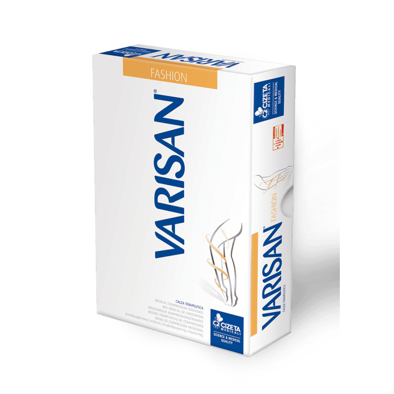 Varisan Thigh High Grip TOP Stockings Short Class 2 (Open Toe)