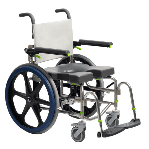 Raz-SP600 Heavy Duty Self Propel Mobile Shower Commode Chair