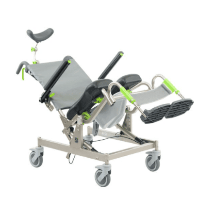 Raz-AT600 Heavy Duty Attendant Tilt Mobile Shower Commode Chair