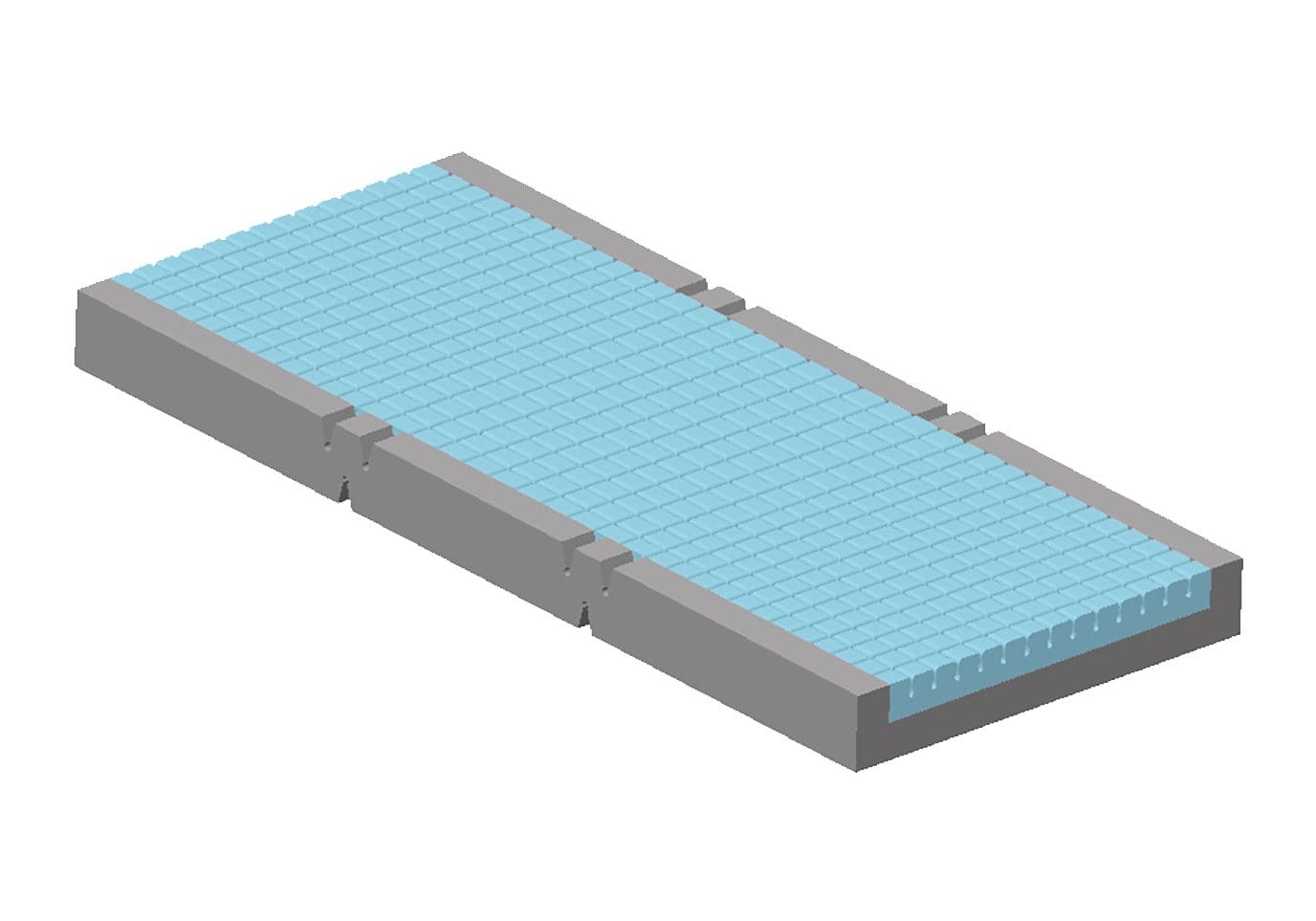 Forte Aurea Modulated Medium Risk Pressure Care Mattress, 980 mm King Single