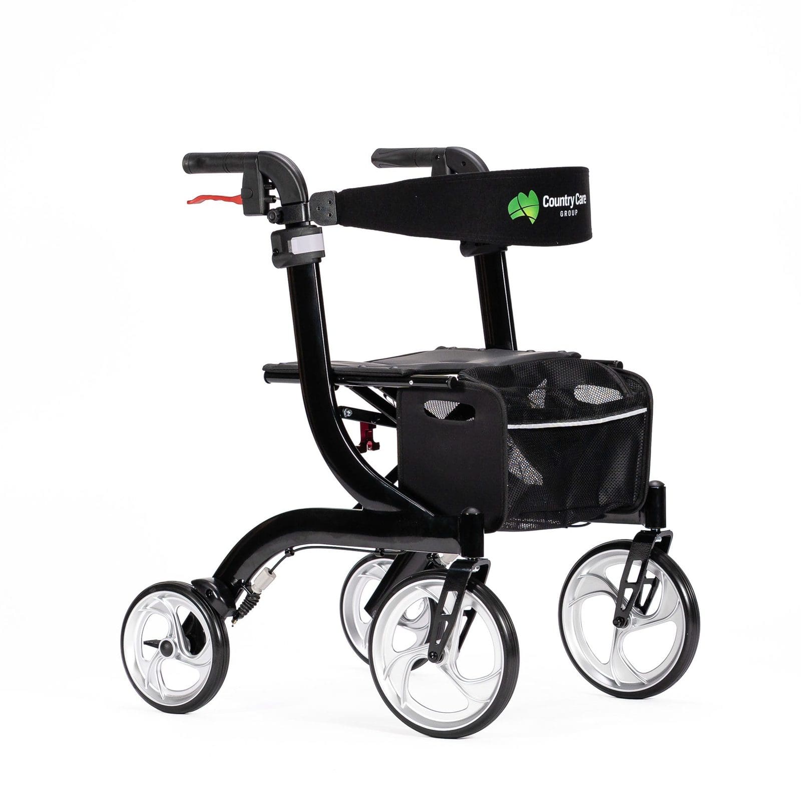 Peak Care Ellipse Lite Aluminium Rollator, Black, Medium