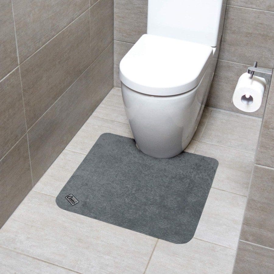 Conni Toilet Floor Mat 55 x 60 cm, Grey