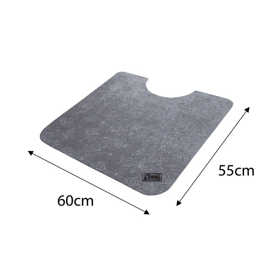 Conni Toilet Floor Mat 55 x 60 cm, Grey - Image 2